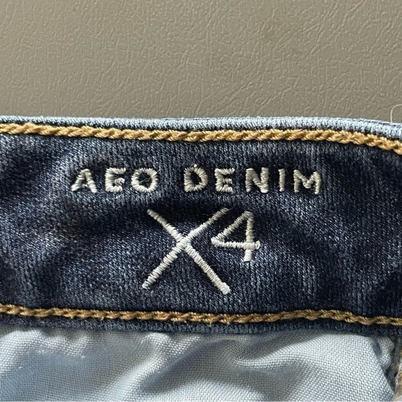 American Eagle Jeans High Rise Jegging 360 Super Stretch AEO Denim X4 Blue 0 - Picture 9 of 13